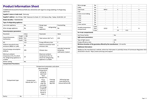 Samsung Side-by-Side-Kühl-Gefrierkombination