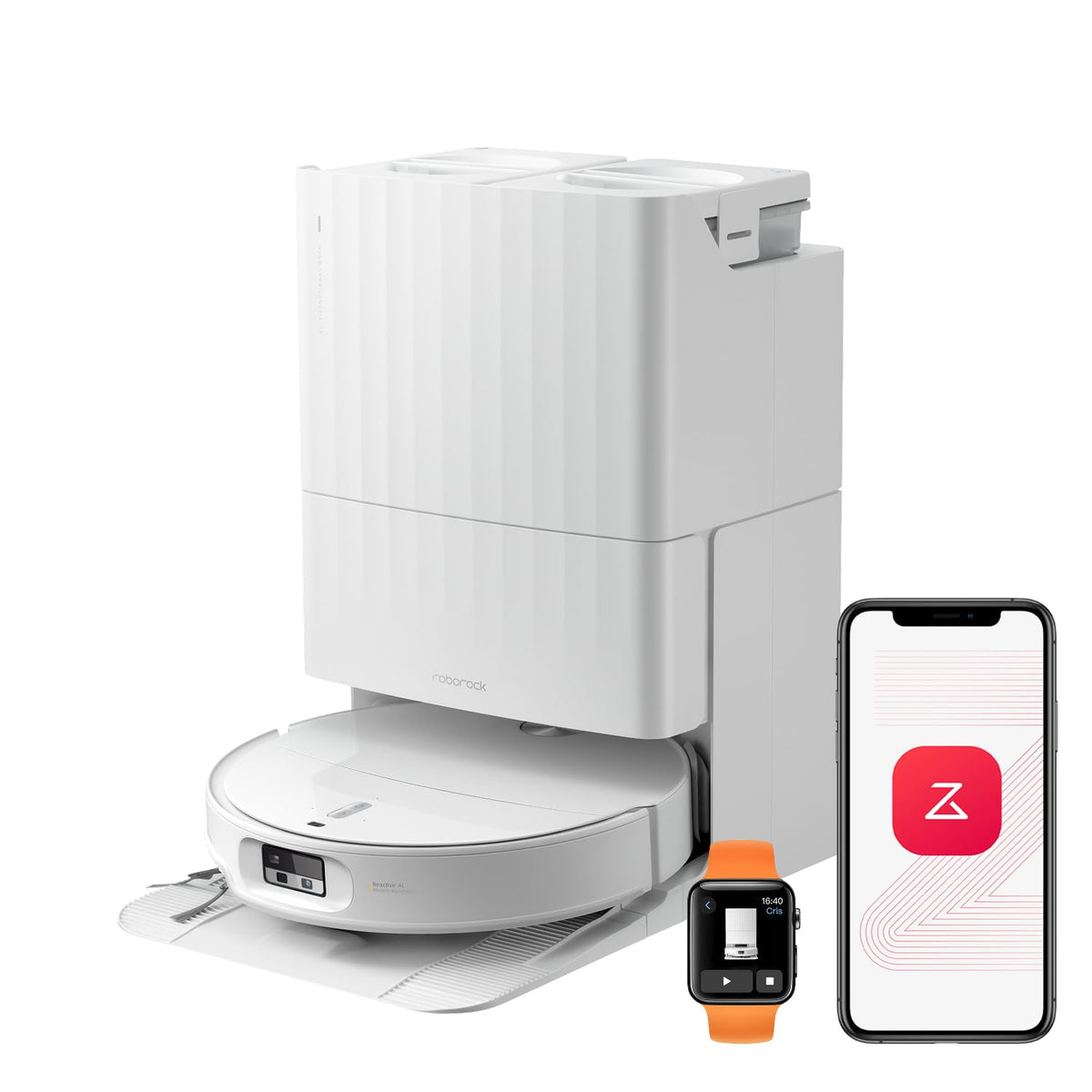 Roborock Qrevo Edge 2 Saugroboter mit Wischfunktion, 25.000 Pa Saugkraft