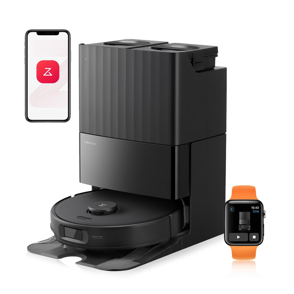 Roborock Qrevo Edge 2 Saugroboter mit Wischfunktion, 25.000 Pa Saugkraft