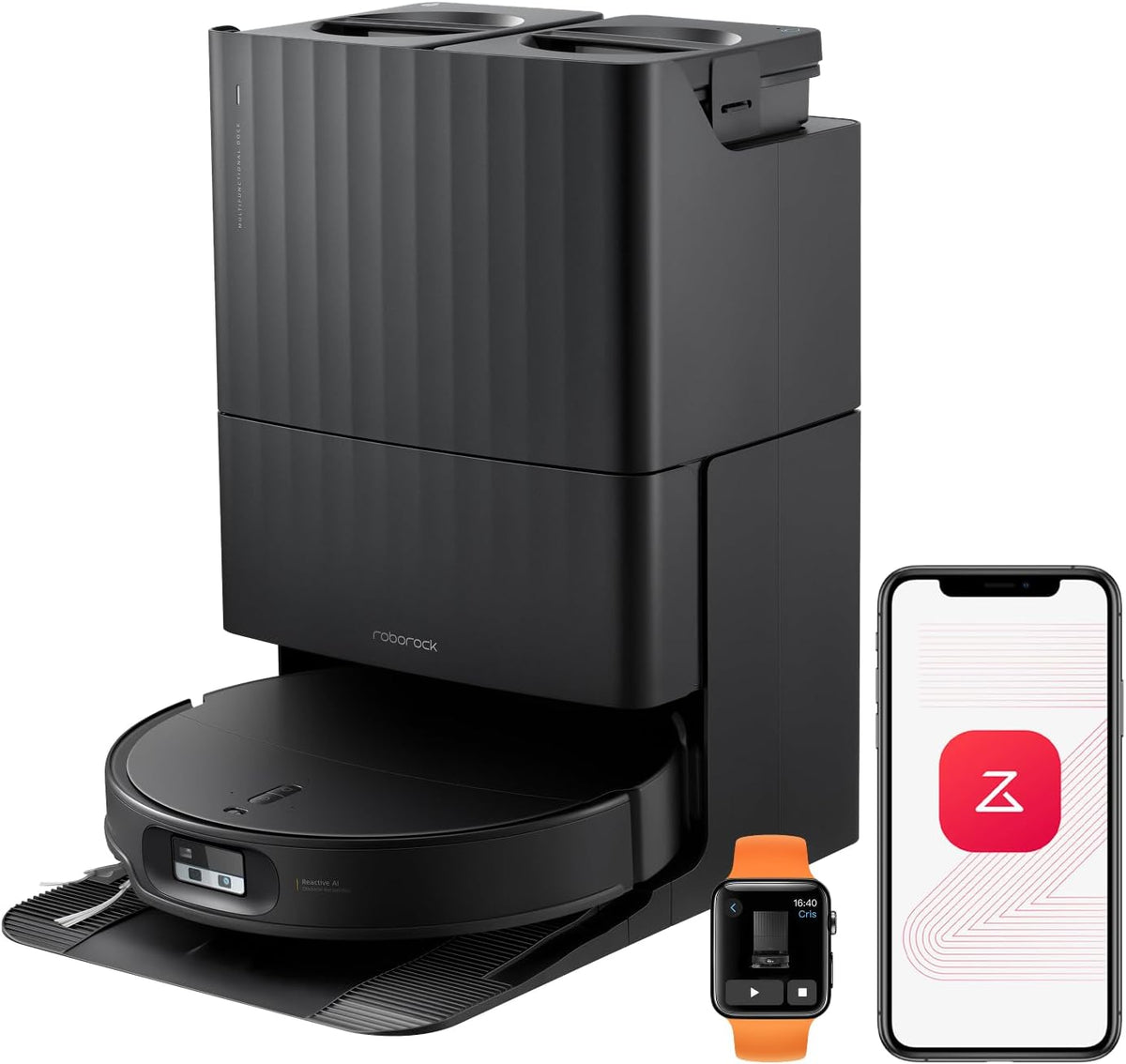 Roborock Qrevo Edge 2 Saugroboter mit Wischfunktion, 25.000 Pa Saugkraft