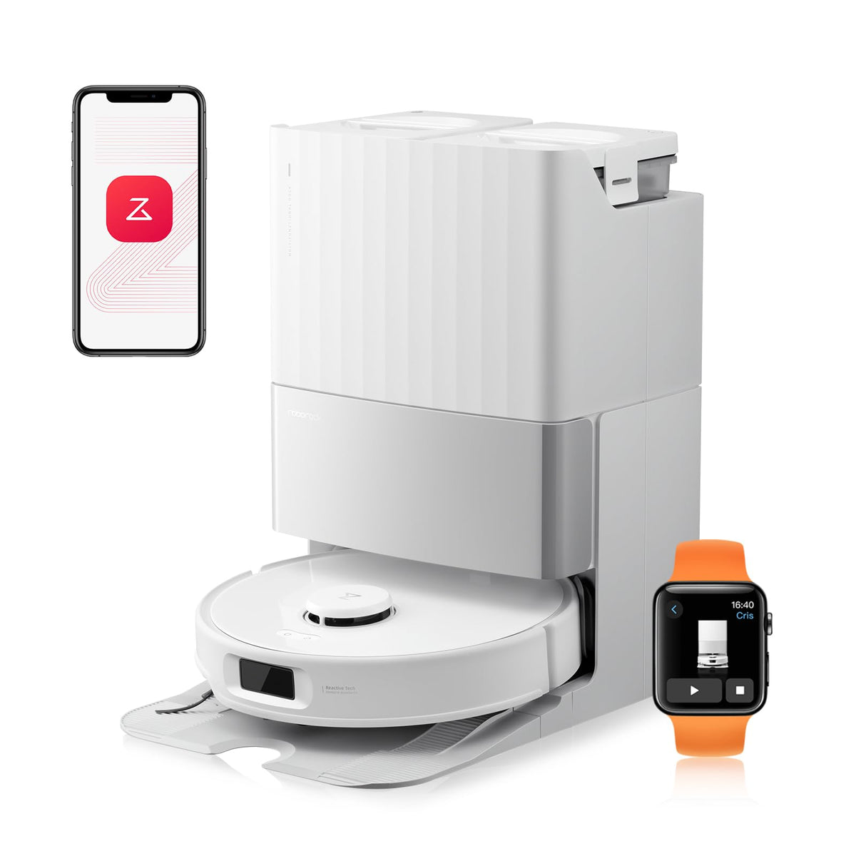 Roborock Qrevo Edge 2 Saugroboter mit Wischfunktion, 25.000 Pa Saugkraft