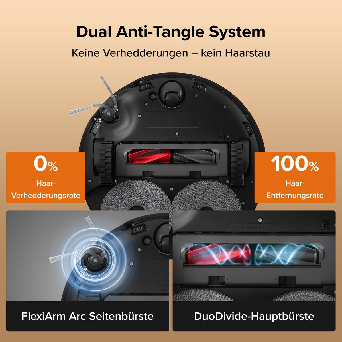 Roborock Qrevo Edge 2 Saugroboter mit Wischfunktion, 25.000 Pa Saugkraft