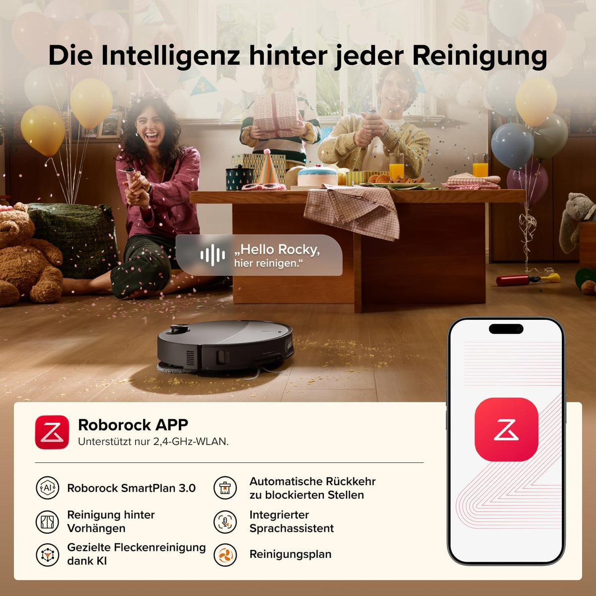 Roborock Qrevo Edge 2 Saugroboter mit Wischfunktion, 25.000 Pa Saugkraft