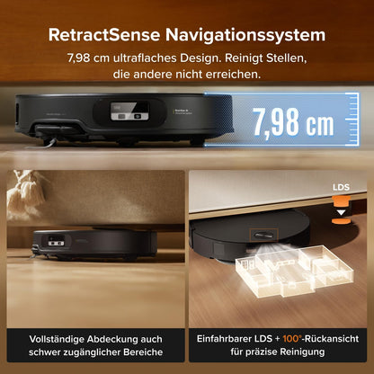 Roborock Qrevo Edge 2 Saugroboter mit Wischfunktion, 25.000 Pa Saugkraft