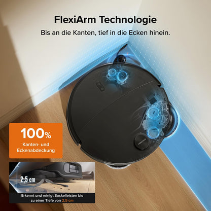 Roborock Qrevo Edge 2 Saugroboter mit Wischfunktion, 25.000 Pa Saugkraft