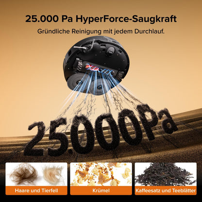 Roborock Qrevo Edge 2 Saugroboter mit Wischfunktion, 25.000 Pa Saugkraft