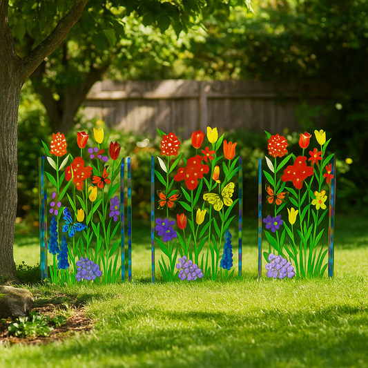 Gartendekoration für den Zaun
