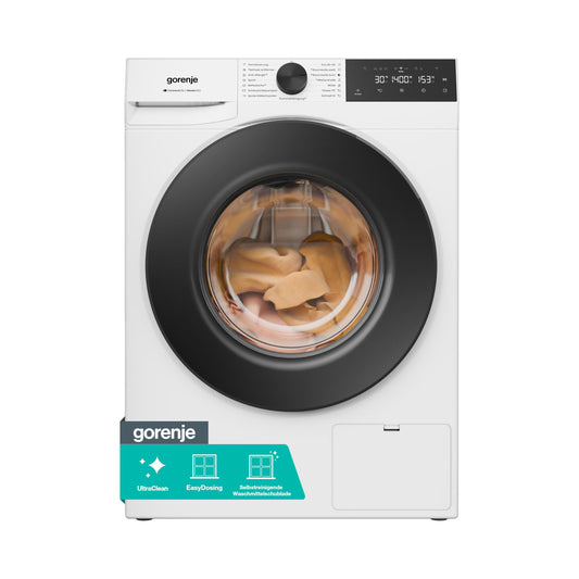 Gorenje WGAM474A Waschmaschine mit Dampffunktion / 7 kg / 1400 U/Min / ConnectLife / 15 Programme / UltraClean / EasyDosing / SteamTech / Inverter PowerDrive / 20 % effizienter als Energieeffizienzklasse A / Weiß